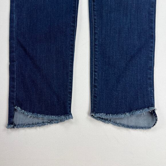 Democracy "Ab"Technology Step Fray Mid Rise Ankle Jeans Tummy Control Size 6 - Picture 4 of 11
